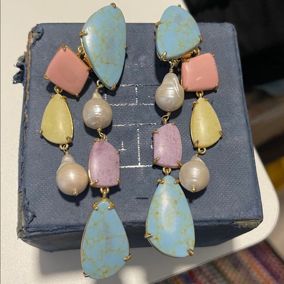 Lele Sadoughi Pebble Chandelier Clip-On Earrings - Picture 5 of 7